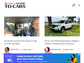 'agirlsguidetocars.com' screenshot