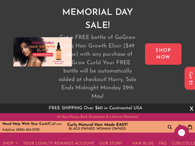 'swirlycurlyhair.com' screenshot