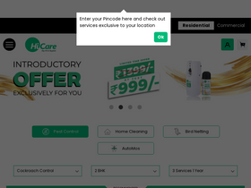 'hicare.in' screenshot