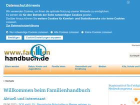 'familienhandbuch.de' screenshot