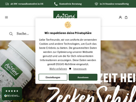 'aniforte.de' screenshot