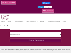 'catadelvino.com' screenshot