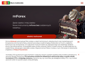 'mforex.pl' screenshot