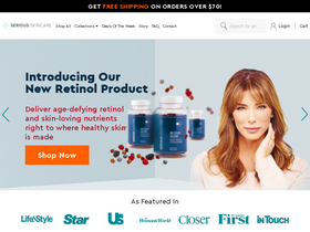 'seriousskincare.com' screenshot
