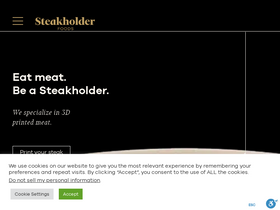 'steakholderfoods.com' screenshot