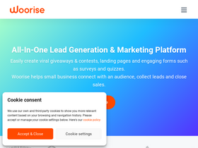 'woorise.com' screenshot