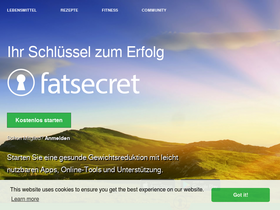 'fatsecret.de' screenshot