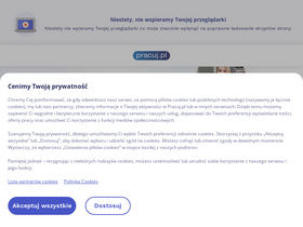 'zarobki.pracuj.pl' screenshot