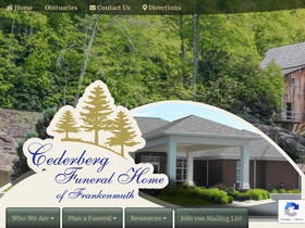 'cederbergfh.com' screenshot