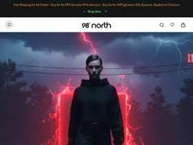 98degreenorth website screenshot