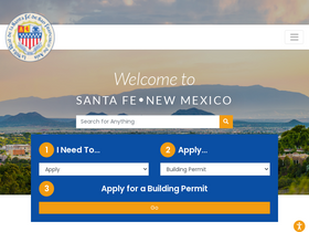 'santafenm.gov' screenshot
