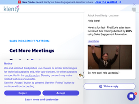 'klenty.com' screenshot