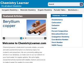 'chemistrylearner.com' screenshot