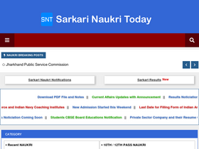 'sarkarinaukri.today' screenshot