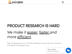 'asinzen.com' screenshot