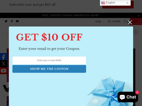 Ugoos homepage screenshot