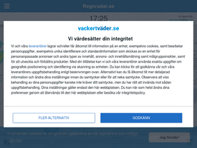 'regnradar.se' screenshot