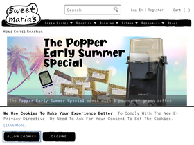 'sweetmarias.com' screenshot