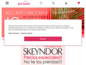 'lacentraldelperfume.com' screenshot