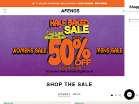 'afends.com' screenshot
