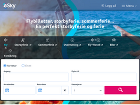 'eskytravel.no' screenshot