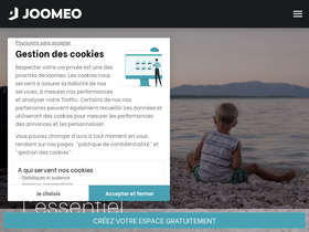 'joomeo.com' screenshot