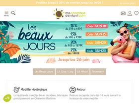 'machambredenfant.com' screenshot