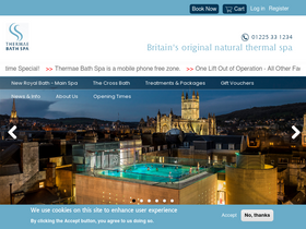 'thermaebathspa.com' screenshot