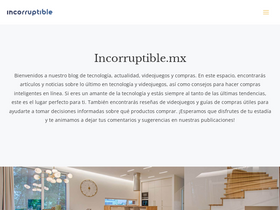 'incorruptible.mx' screenshot