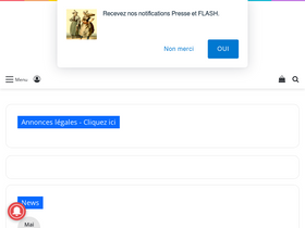 'lereportersablais.com' screenshot