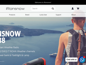 ironsnow.com homepage screenshot