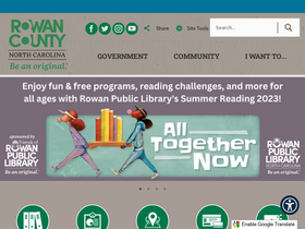 'rowancountync.gov' screenshot