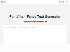 'fontvilla.com' screenshot