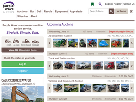 'purplewave.com' screenshot