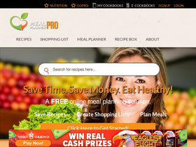 'mealplannerpro.com' screenshot