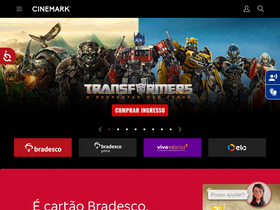 'cinemark.com.br' screenshot