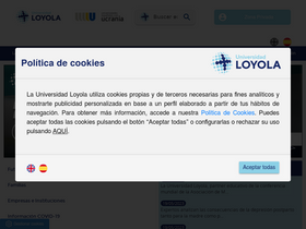 'uloyola.es' screenshot