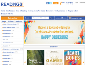 'readings.com.pk' screenshot