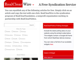 'realclearwire.com' screenshot