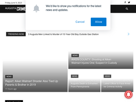 'augustacrime.com' screenshot