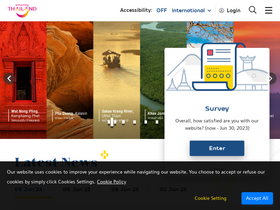 'tourismthailand.org' screenshot