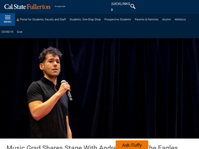 'fullerton.edu' screenshot