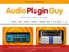 'audiopluginguy.com' screenshot