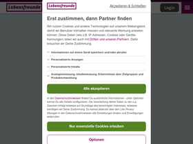 'lebensfreunde.de' screenshot