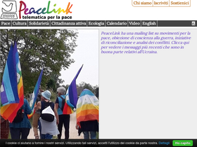 'peacelink.it' screenshot