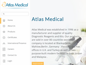 'atlas-medical.com' screenshot