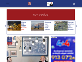 'demokrat.az' screenshot
