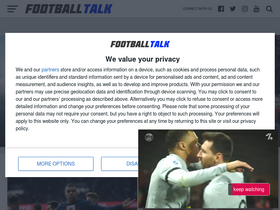 'football-talk.co.uk' screenshot