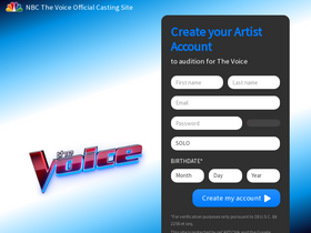 'nbcthevoice.com' screenshot