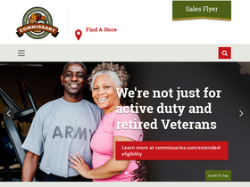 'commissaries.com' screenshot